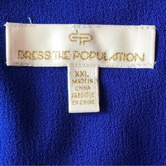 Dress The Population Gown Jodi Electric Blue Size XXL - Picture 5 of 13